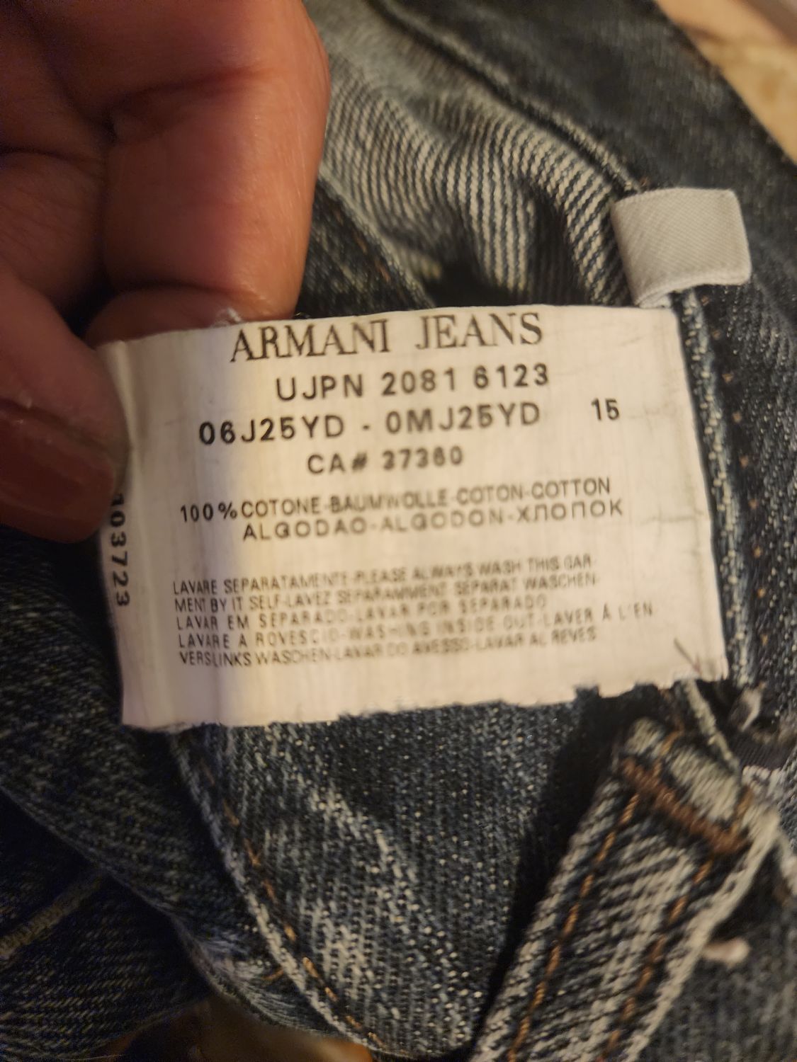 Armani Jeans Mavi Jean — görsel 7/8