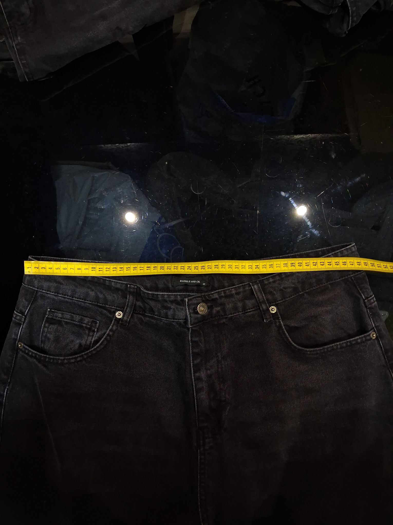 Erkek Baggy Bool Siyah Fit Jean Pantolon — görsel 3/14