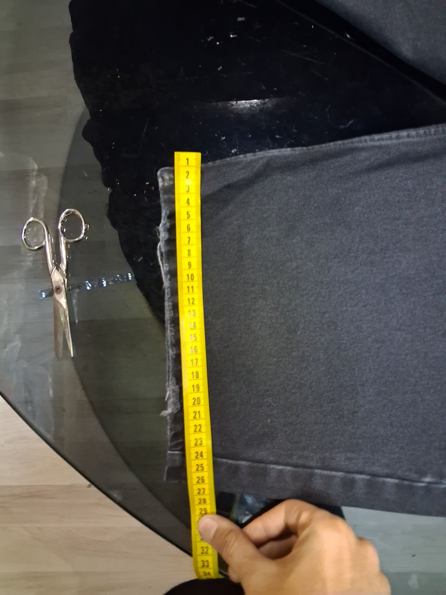 Erkek Baggy Bool Siyah Fit Jean Pantolon — görsel 7/14