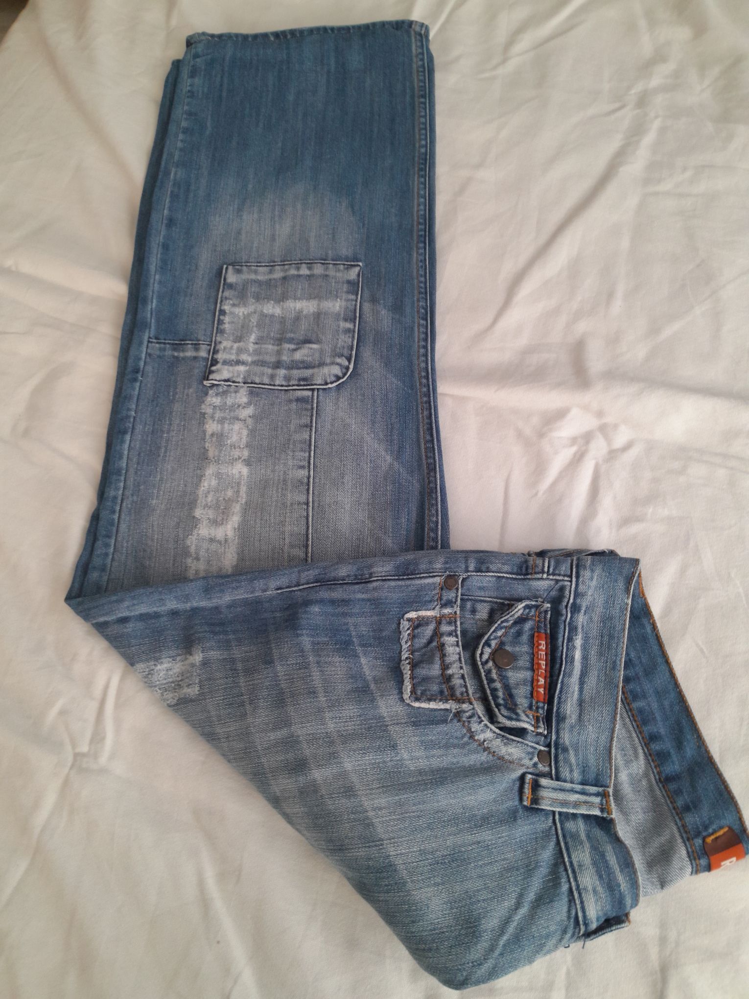 Replay Vintage Y2K Jean Pantolon 34 Bede — görsel 7/12