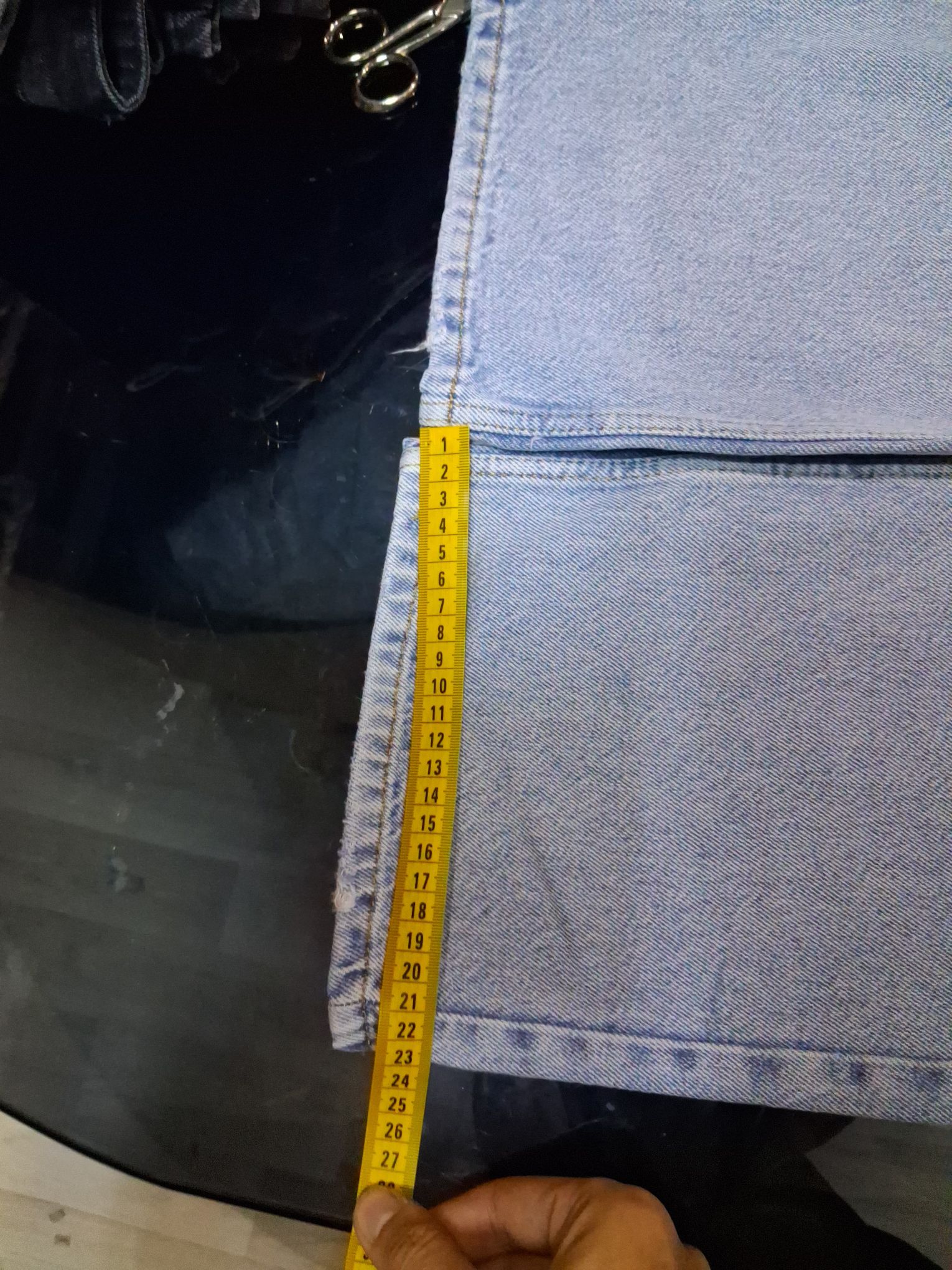 Erkek Baggy Açık Mavi Kot Pantolon — görsel 6/12