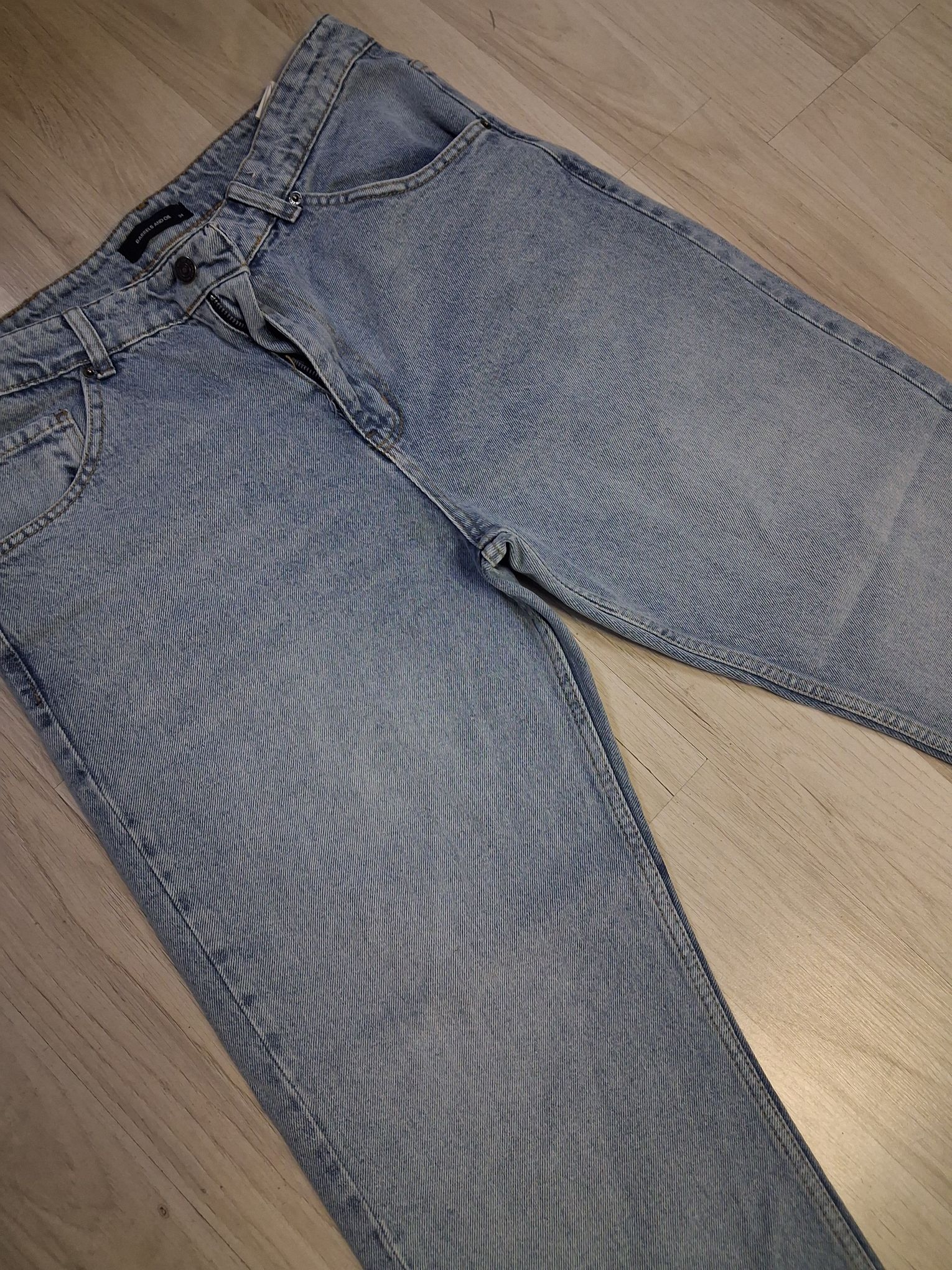 Erkek Baggy Açık Mavi Kot Pantolon — görsel 7/12