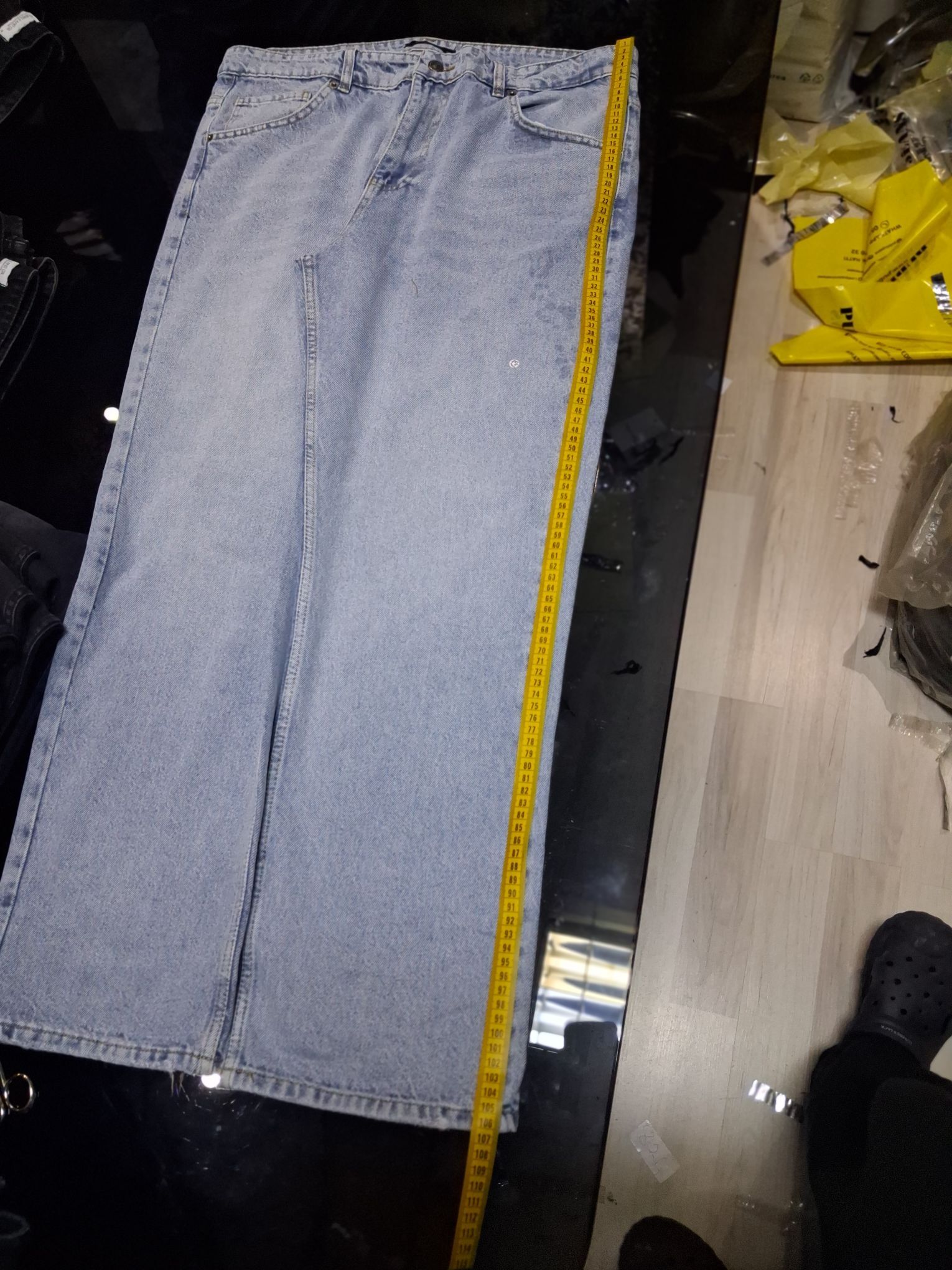 Erkek Baggy Açık Mavi Kot Pantolon — görsel 5/12
