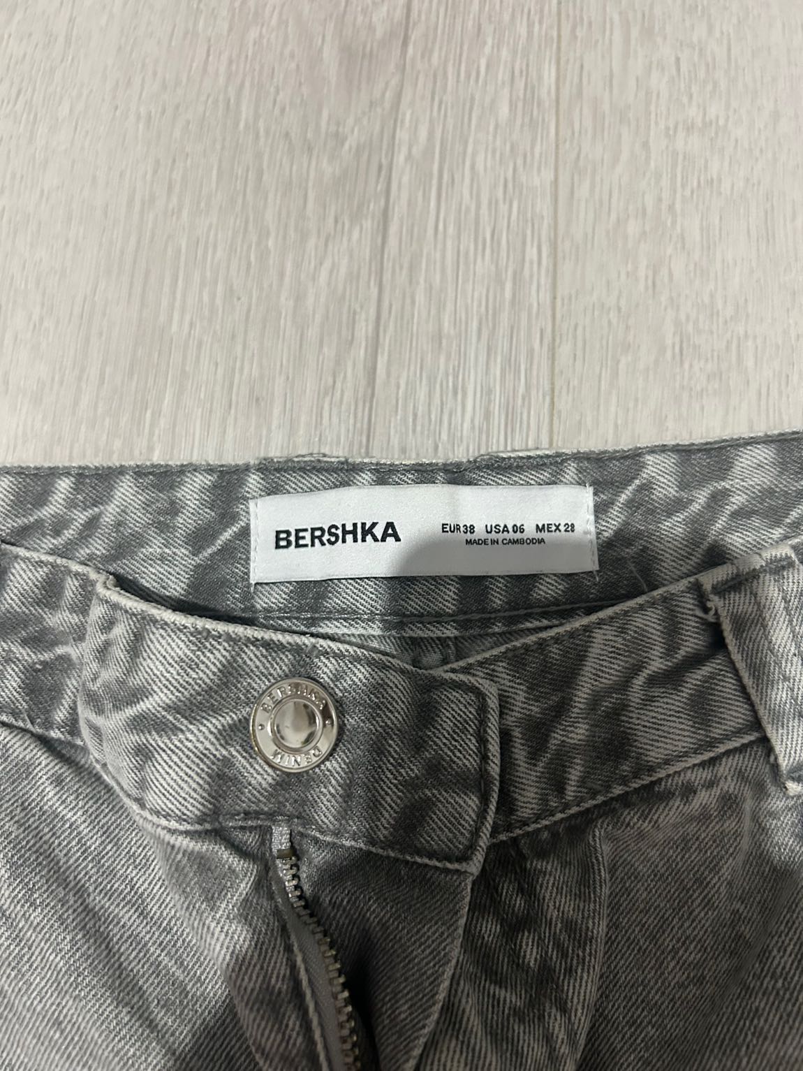 Bershka Gri Jean Pantolon — görsel 3/19