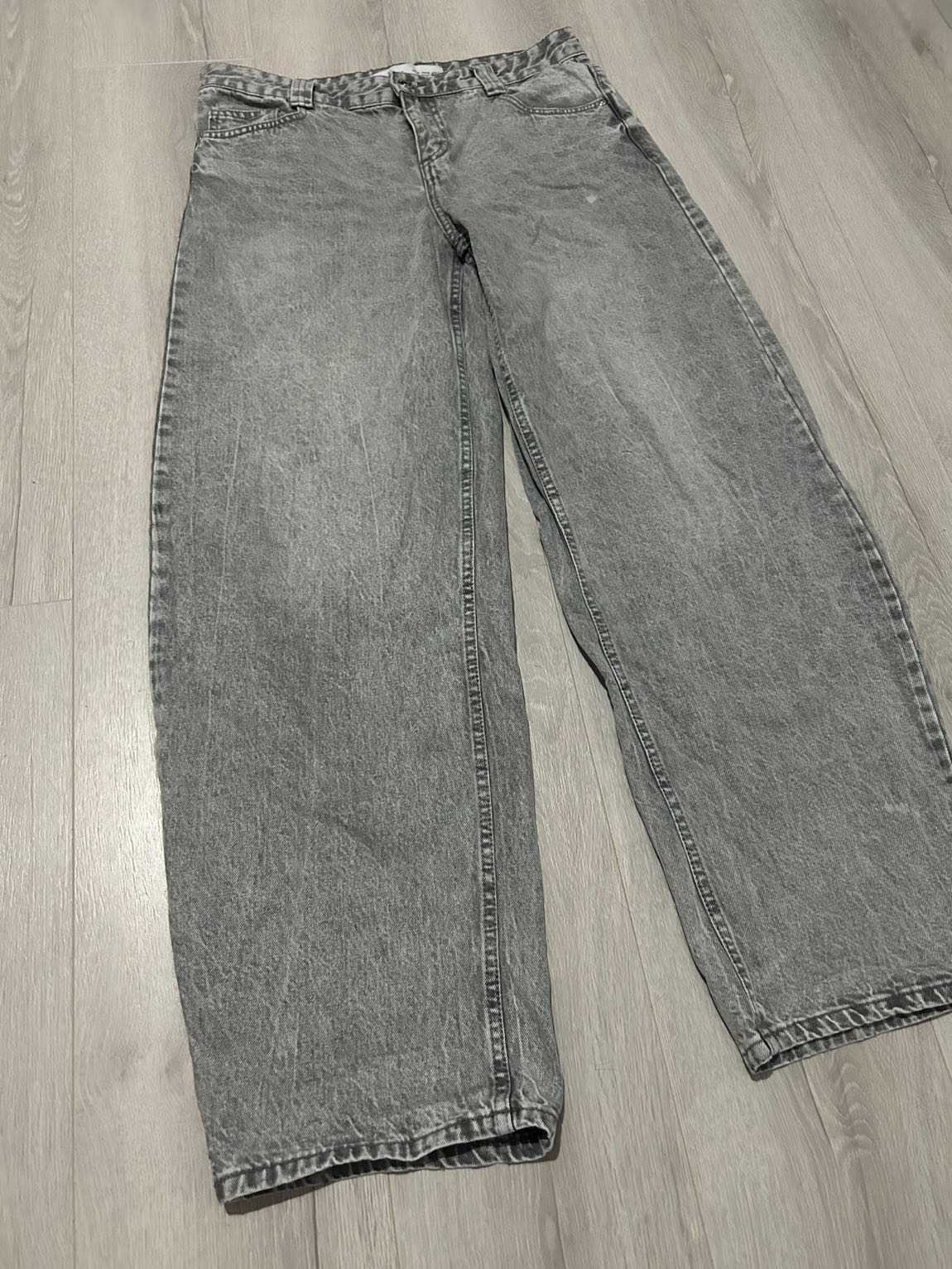Bershka Gri Jean Pantolon — görsel 8/19