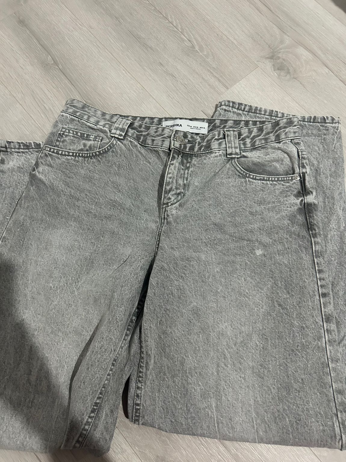 Bershka Gri Jean Pantolon — görsel 17/19