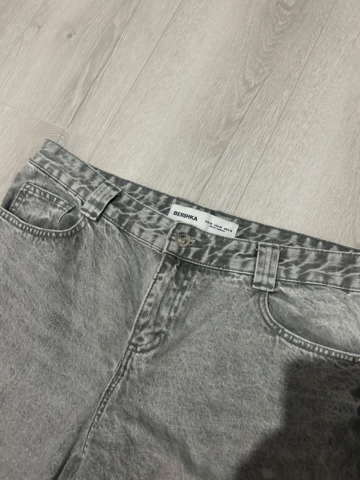 Bershka Gri Jean Pantolon — görsel 4/19