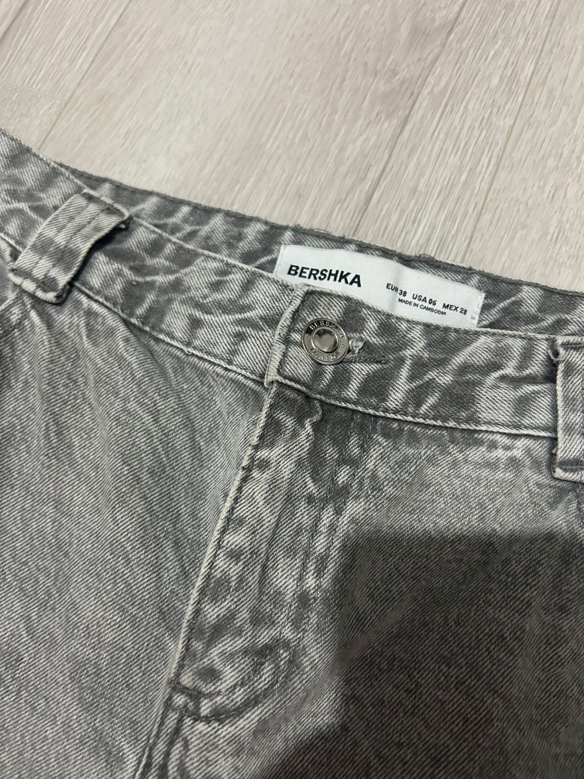 Bershka Gri Jean Pantolon — görsel 5/19