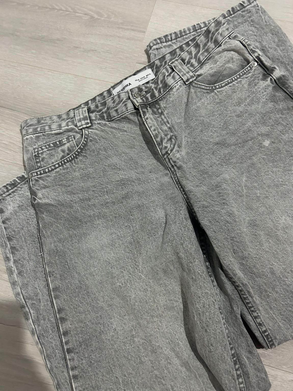 Bershka Gri Jean Pantolon — görsel 18/19