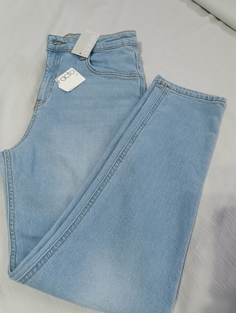 DeFacto Kadın Mavi mom jeans — görsel 4/8