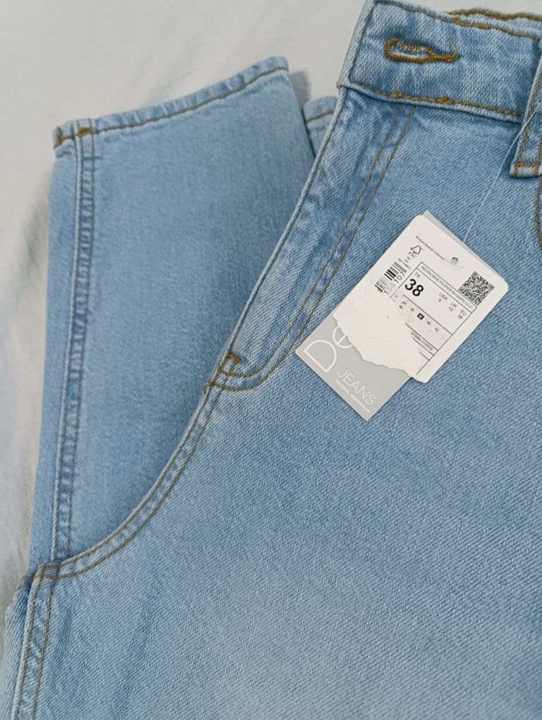 DeFacto Kadın Mavi mom jeans — görsel 6/8