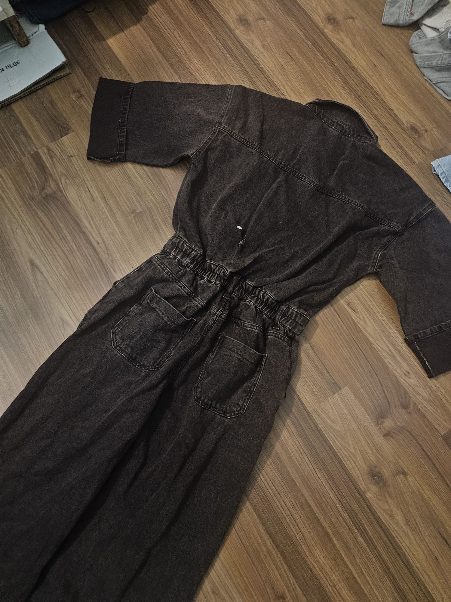 Denim kot uzun tulum pantolon — görsel 6/12