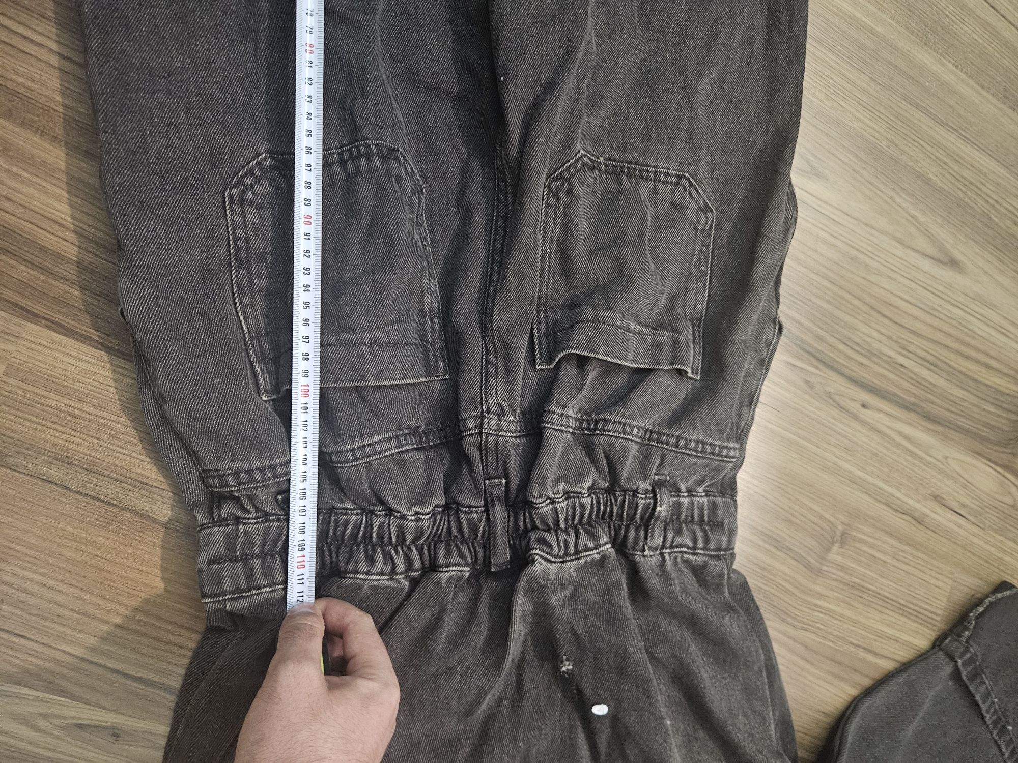Denim kot uzun tulum pantolon — görsel 9/12