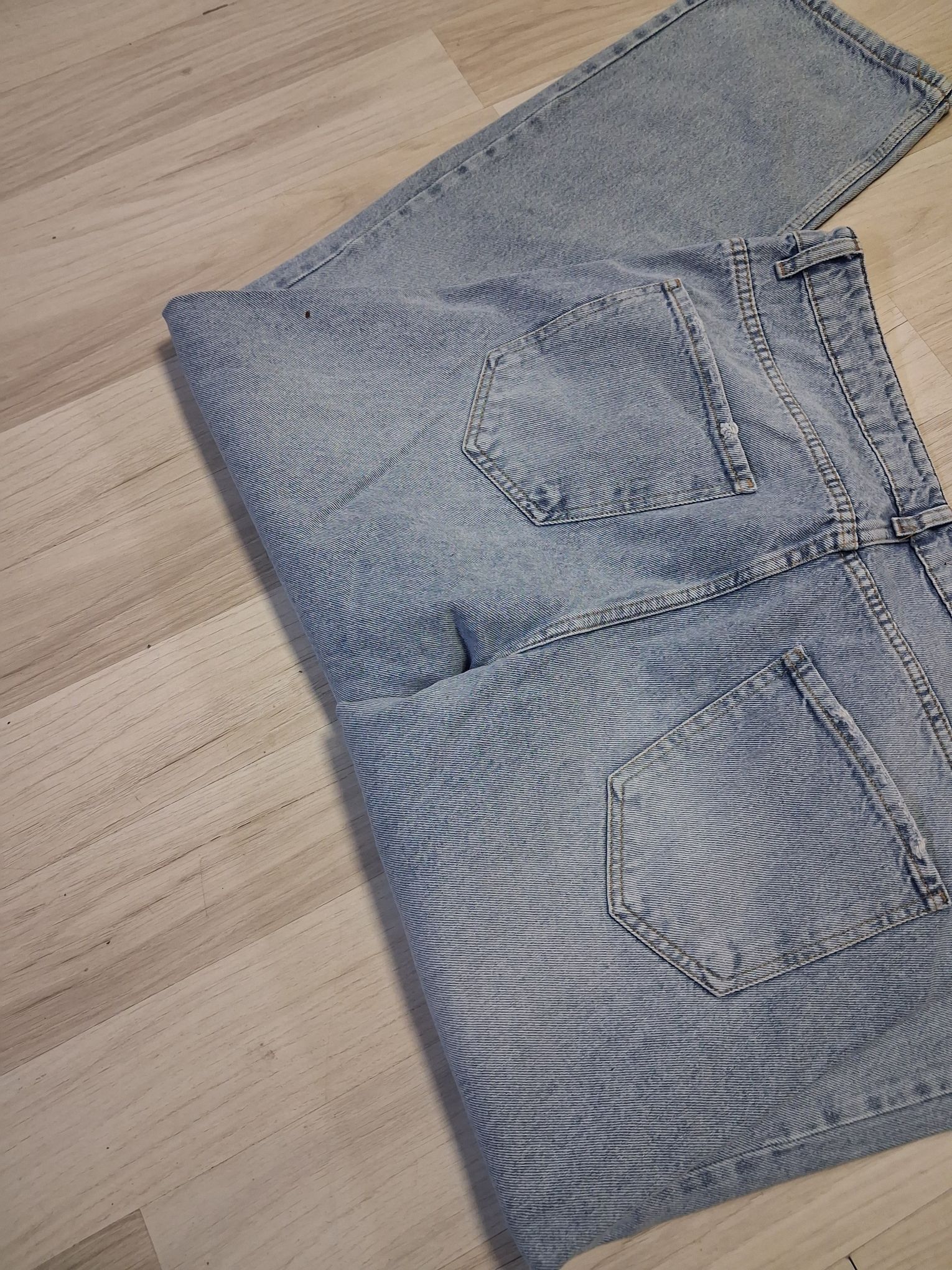 Erkek Baggy Açık Mavi Kot Pantolon — görsel 10/11