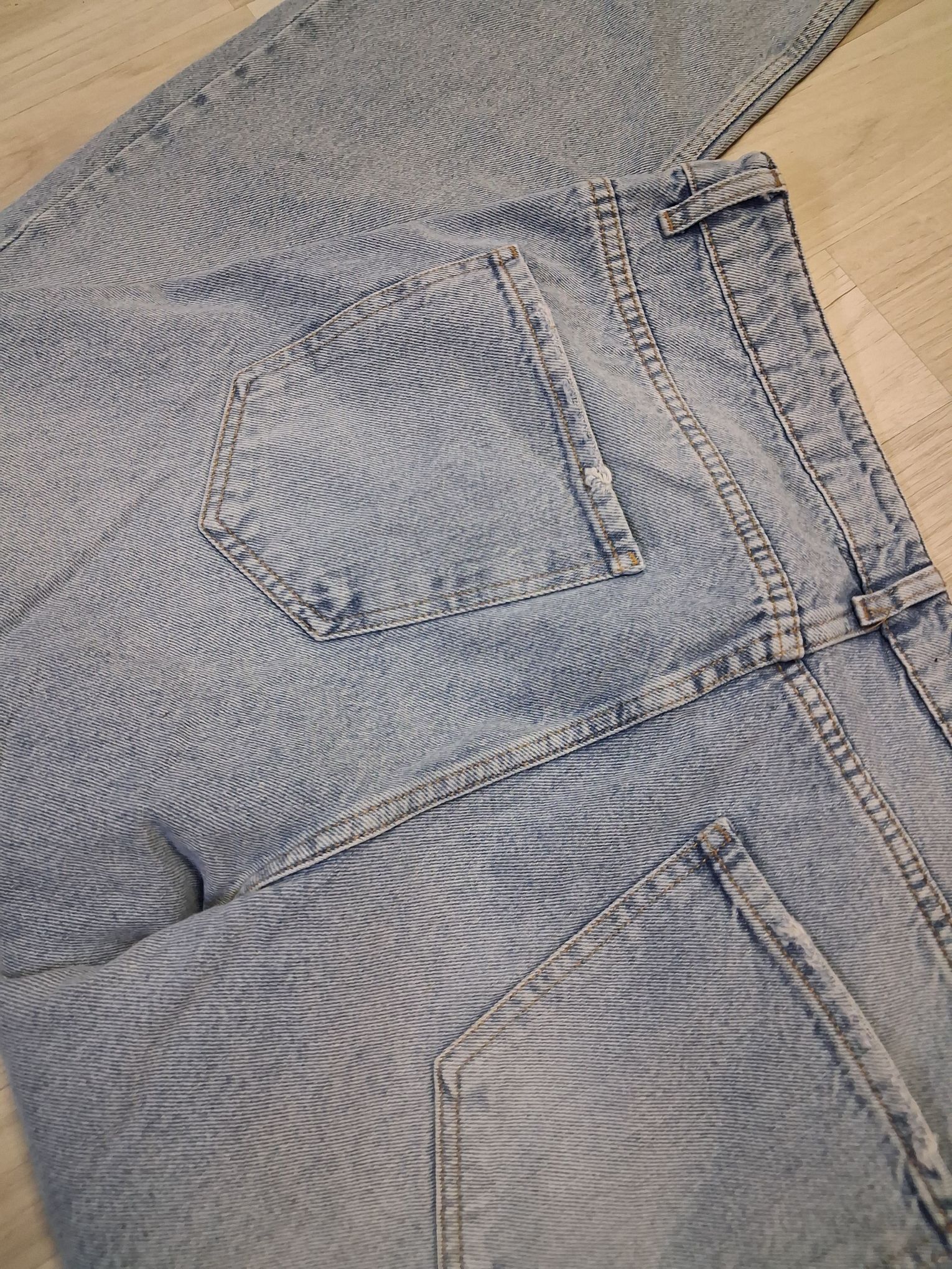 Erkek Baggy Açık Mavi Kot Pantolon — görsel 7/11