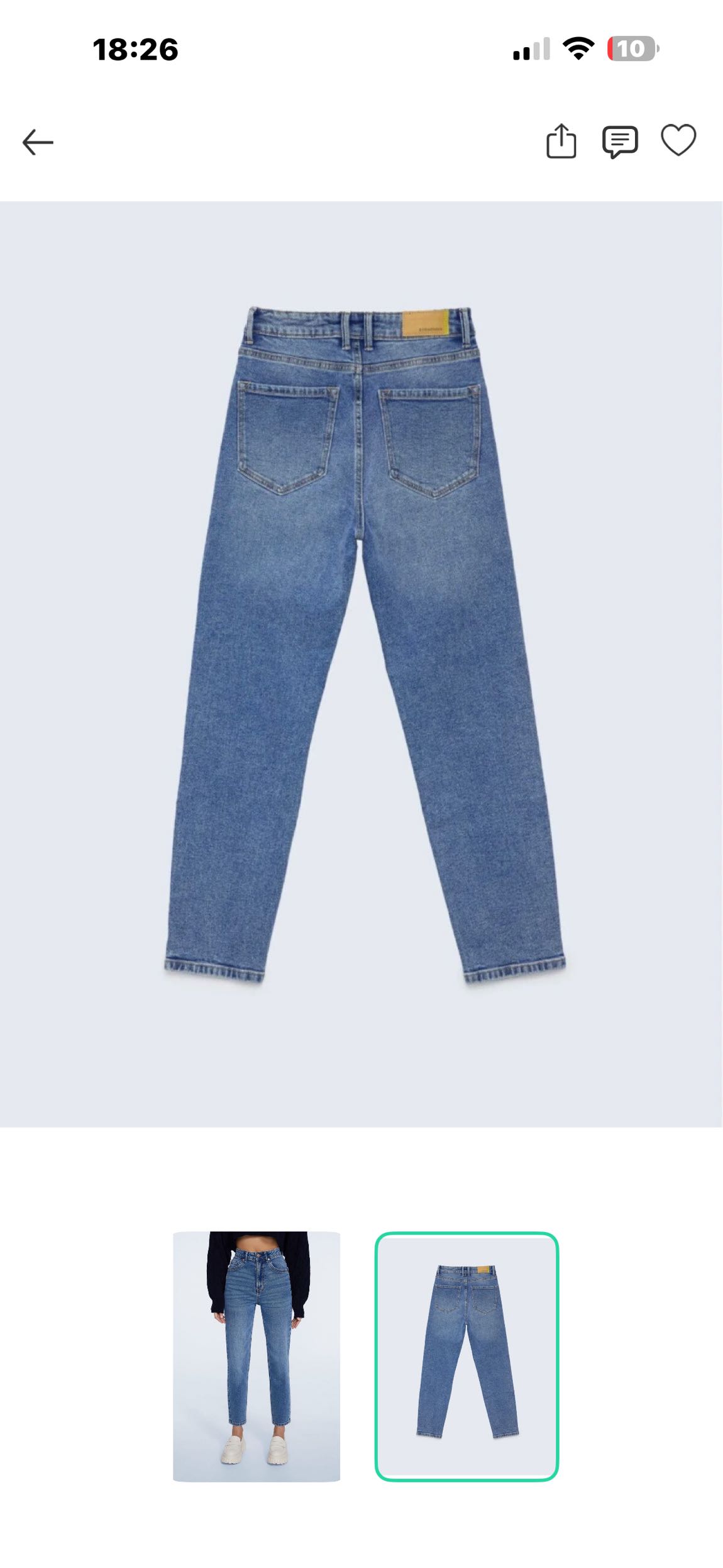 Stradivarius slim fit Mom jean — görsel 2/3