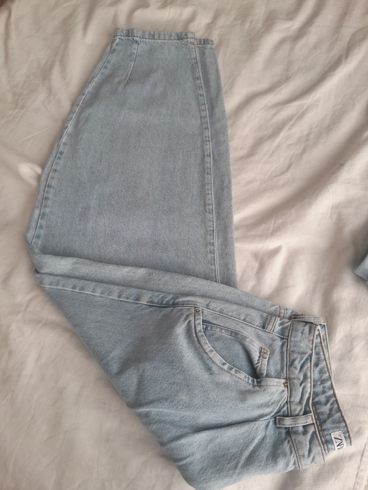 Zara Yüksek Bel Balon Fit Jean Pantolon — görsel 6/9