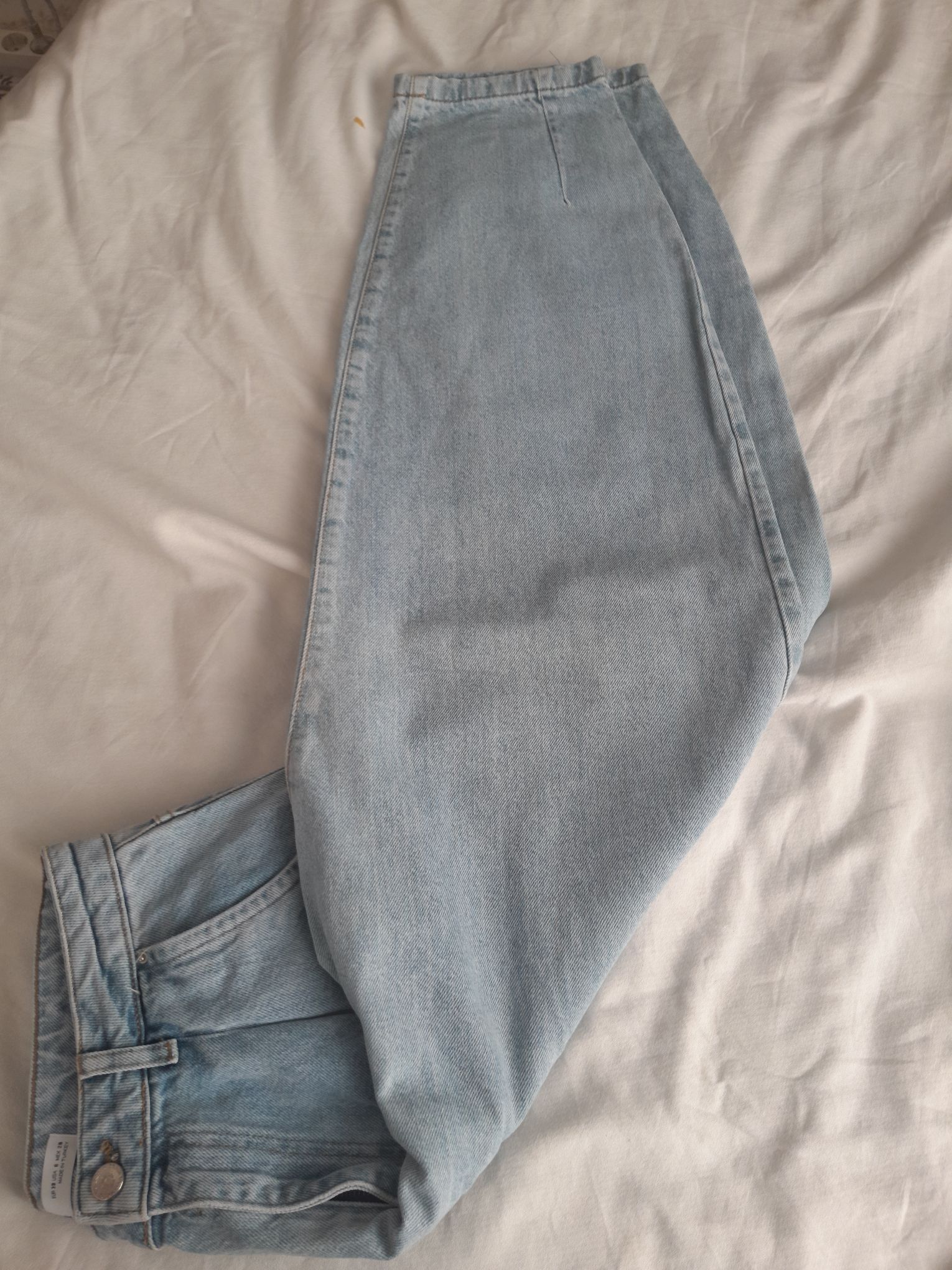 Zara Yüksek Bel Balon Fit Jean Pantolon — görsel 7/9