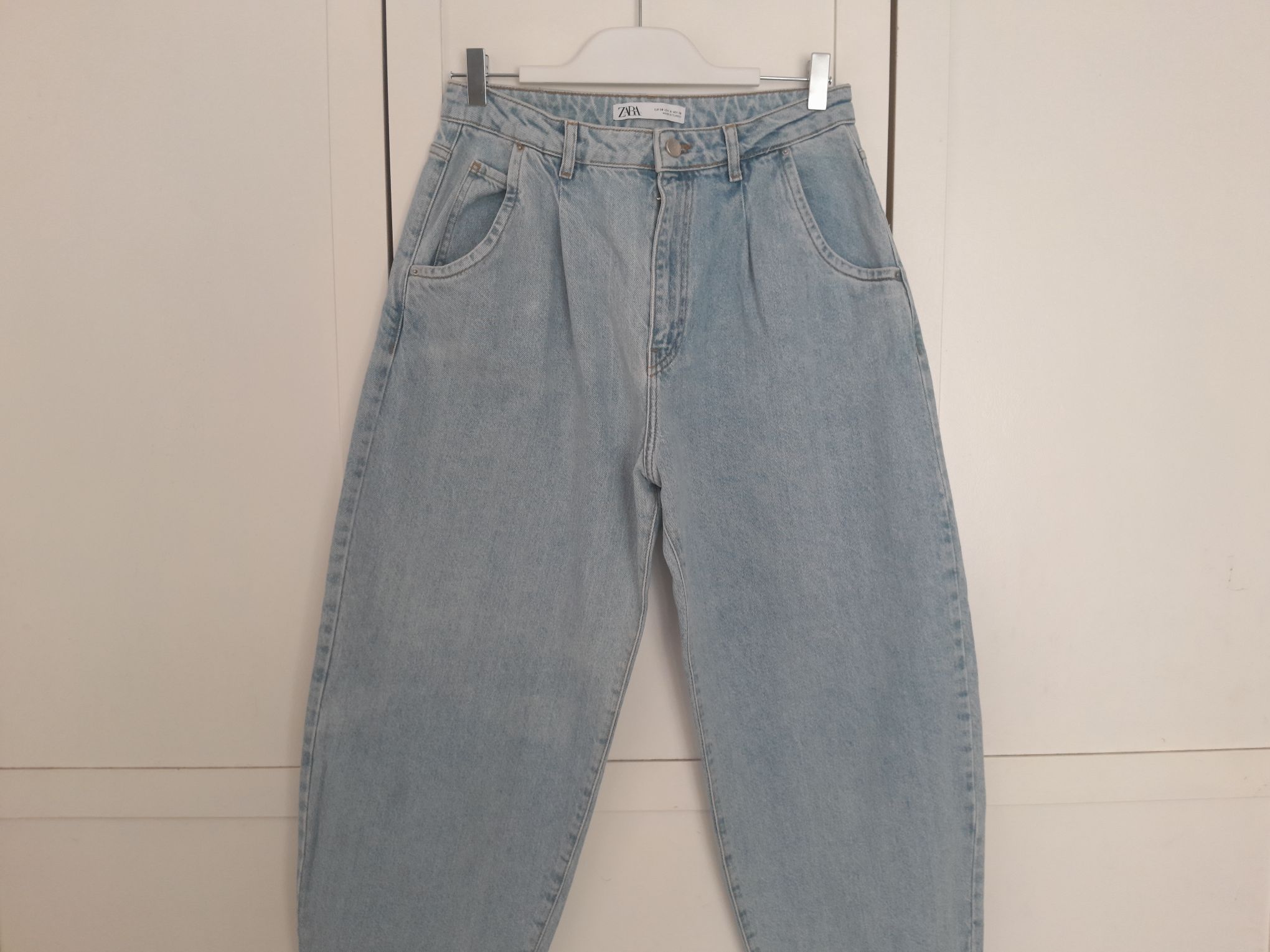 Zara Yüksek Bel Balon Fit Jean Pantolon — görsel 4/9
