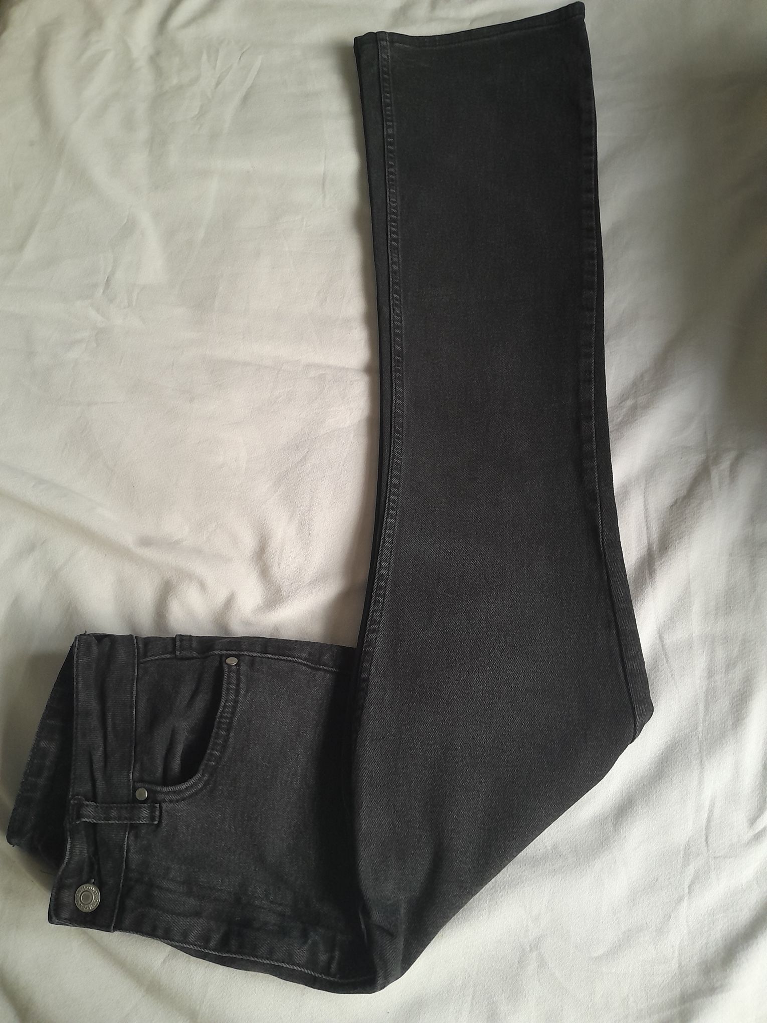 Yüksek Bel Bootcut Likralı Jean Pantolon — görsel 7/8