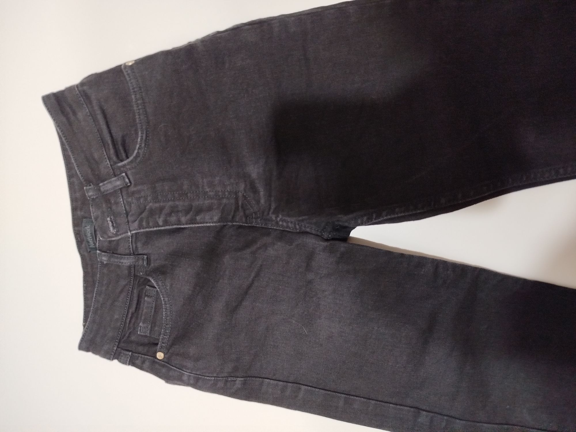 Yüksek Bel Straight Jean kesik paça — görsel 4/4