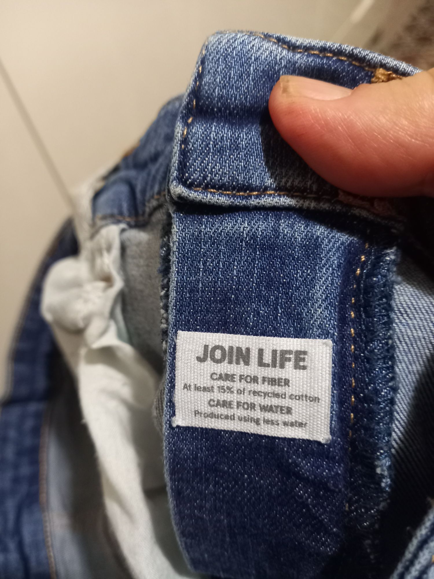 Bershka Mavi İspanyol Paça Jean — görsel 6/6