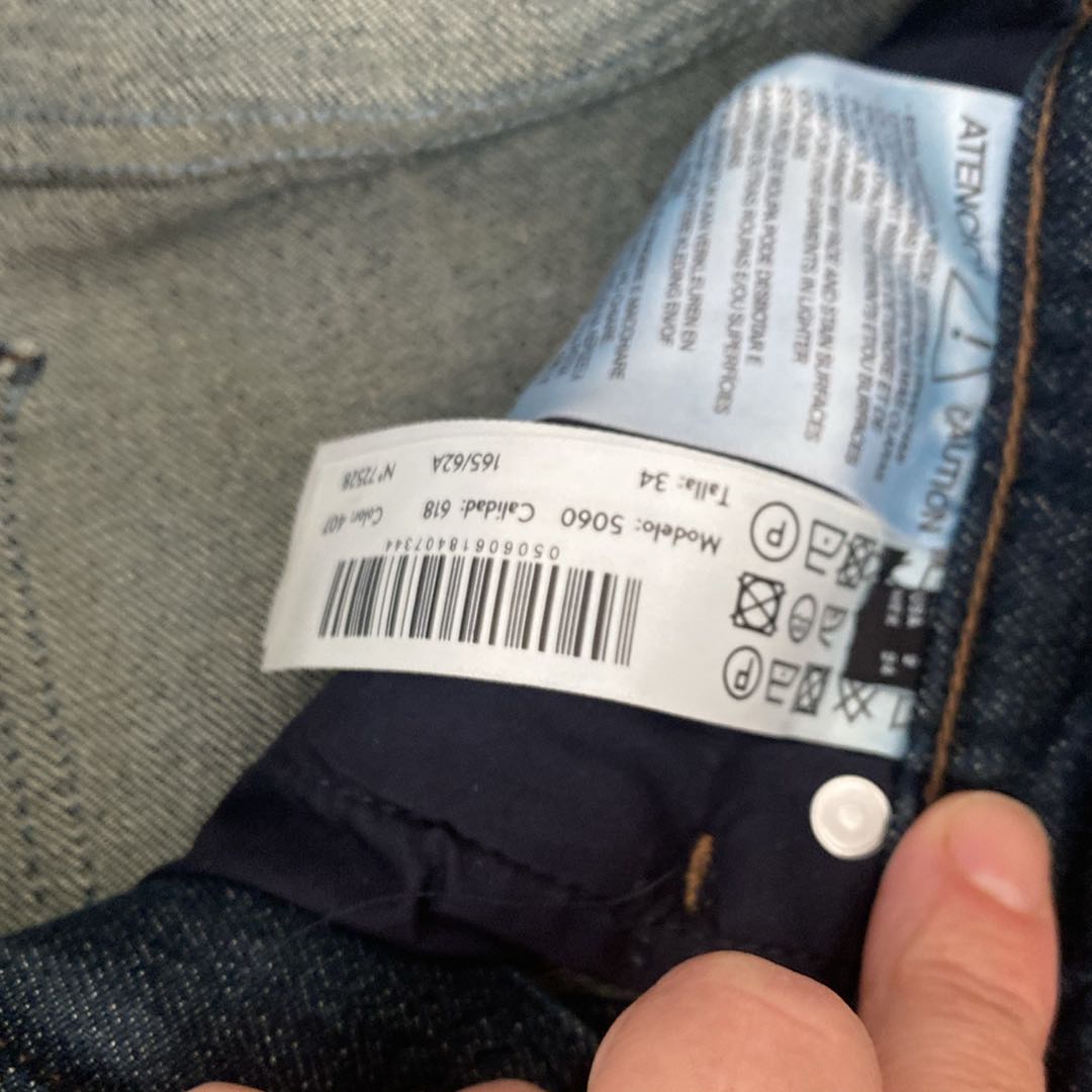 Massimo dutti kad Lacivert Jean Pantolon — görsel 7/10