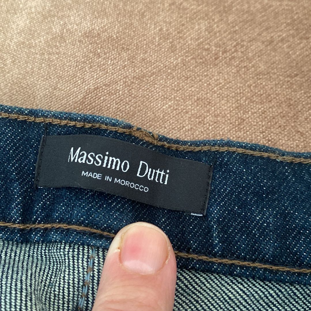Massimo dutti kad Lacivert Jean Pantolon — görsel 6/10