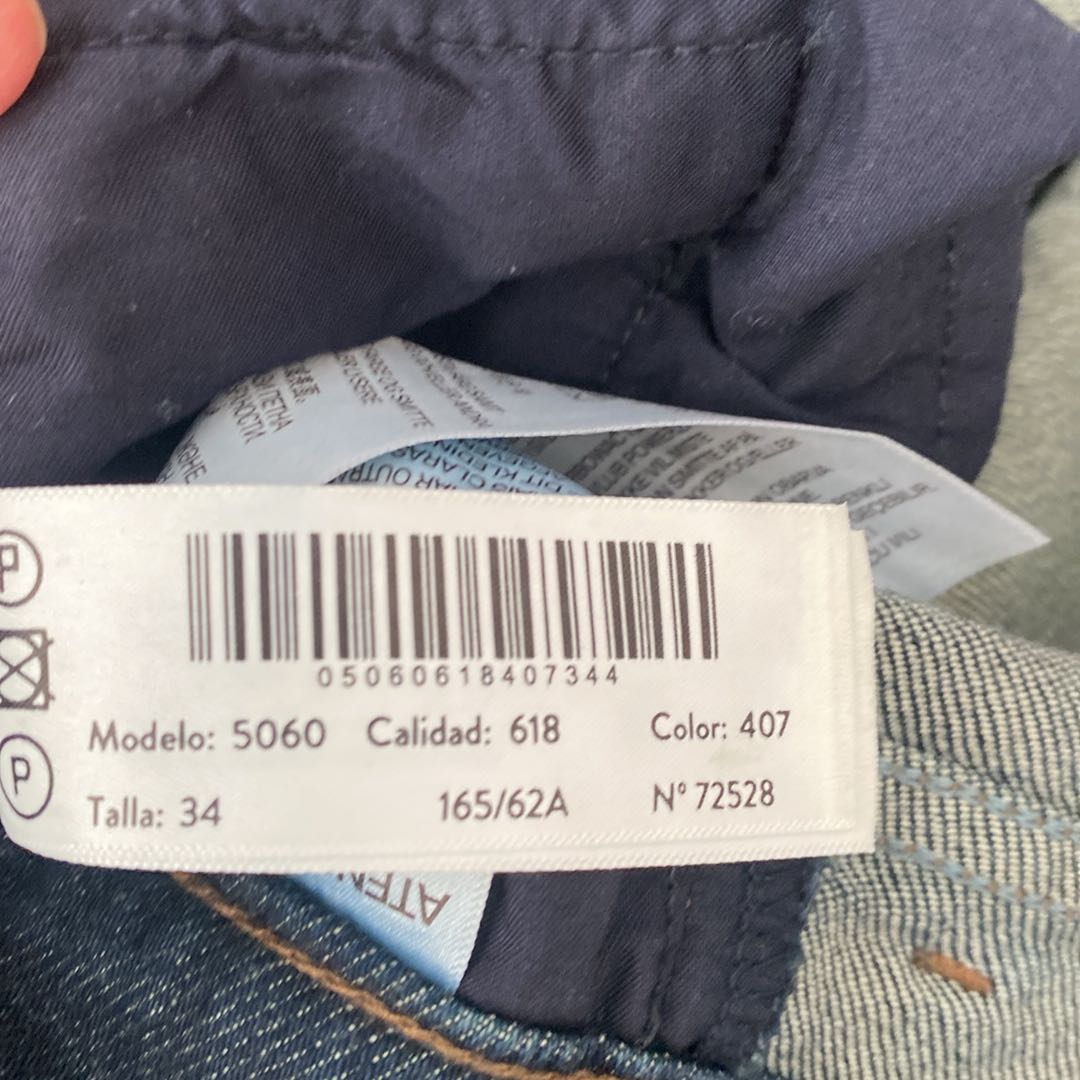 Massimo dutti kad Lacivert Jean Pantolon — görsel 8/10