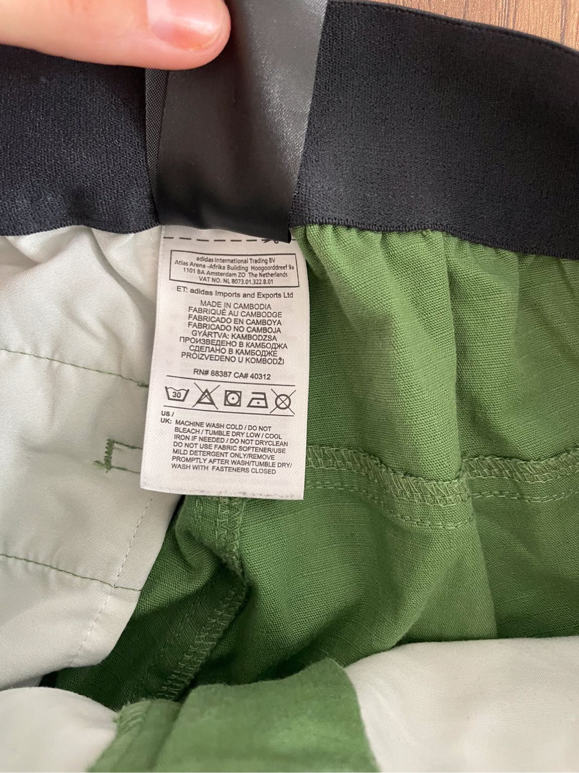 Adidas Yeşil Kayak Pantolonu — görsel 5/8