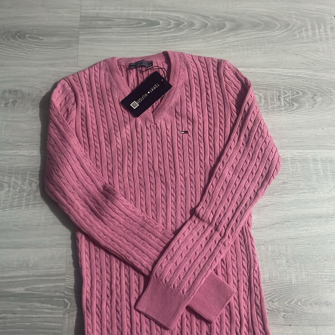 Tommy Hilfiger Pembe Kazak — görsel 5/5