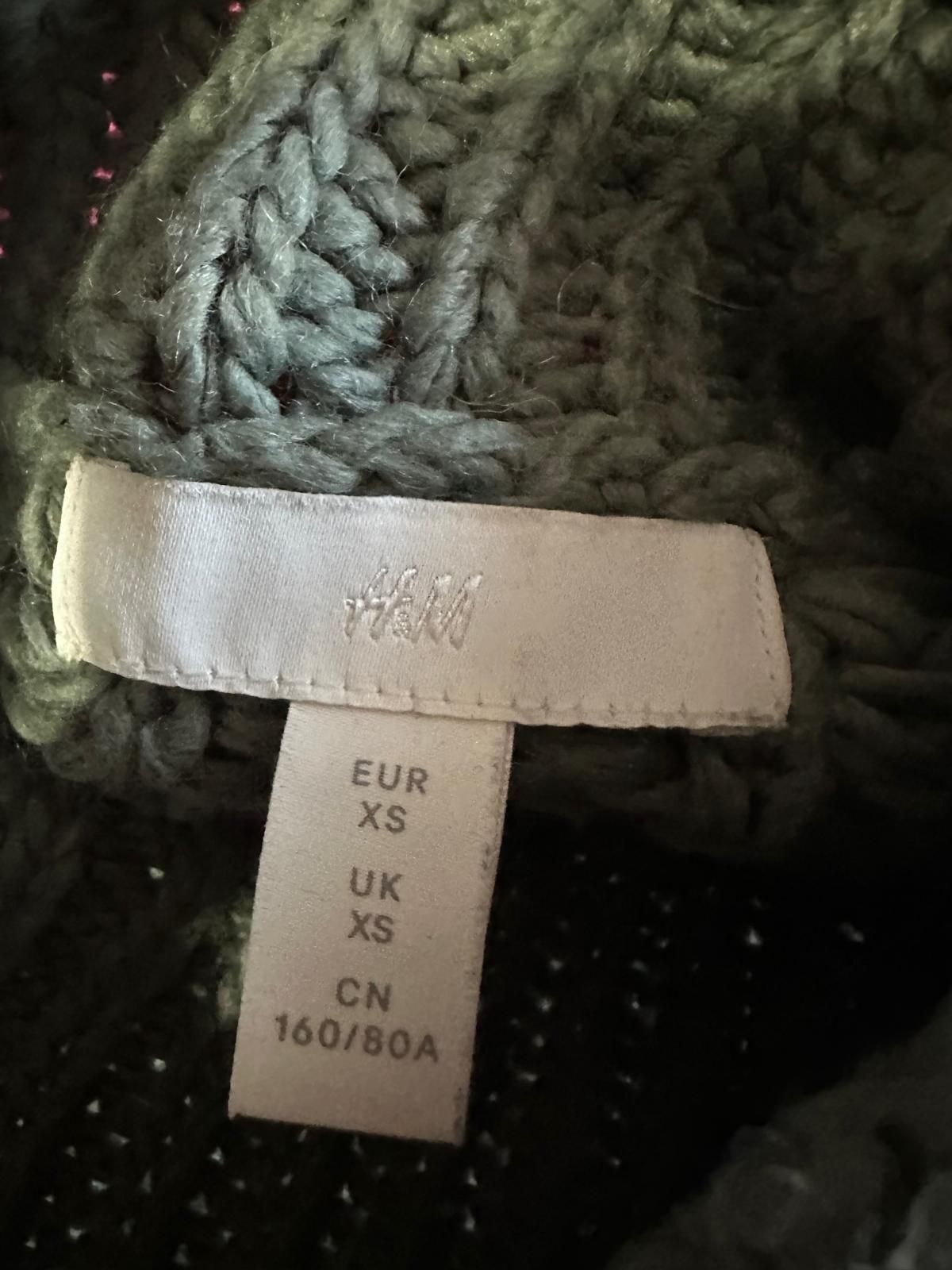 H&M Kalın Örgü Balıkçı Yaka Mint Yeşili — görsel 5/6