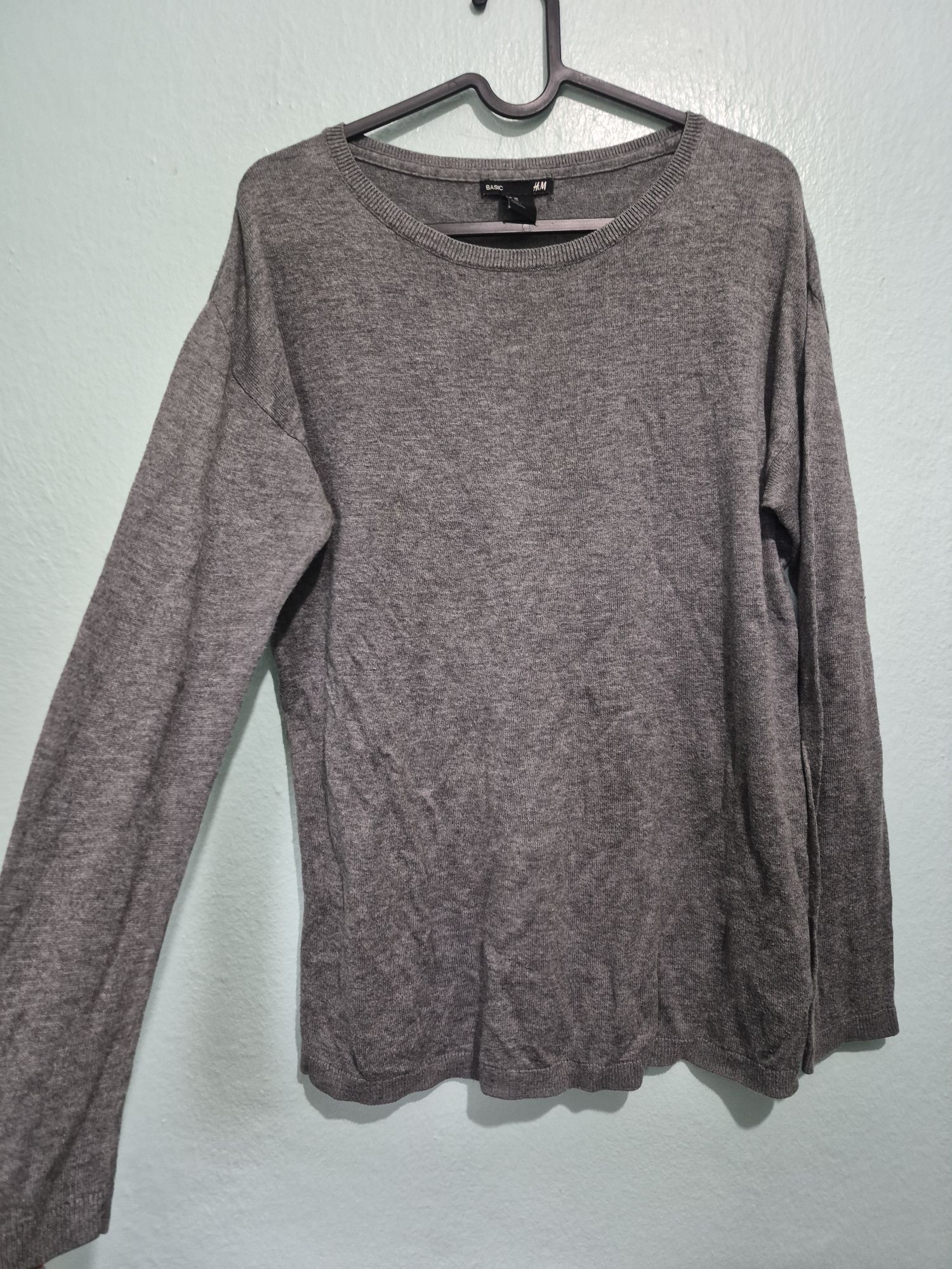 H&M basic Gri Triko Kazak — görsel 3/5