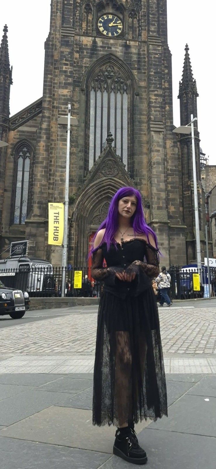 Goth dantelli korse bluz — görsel 3/6