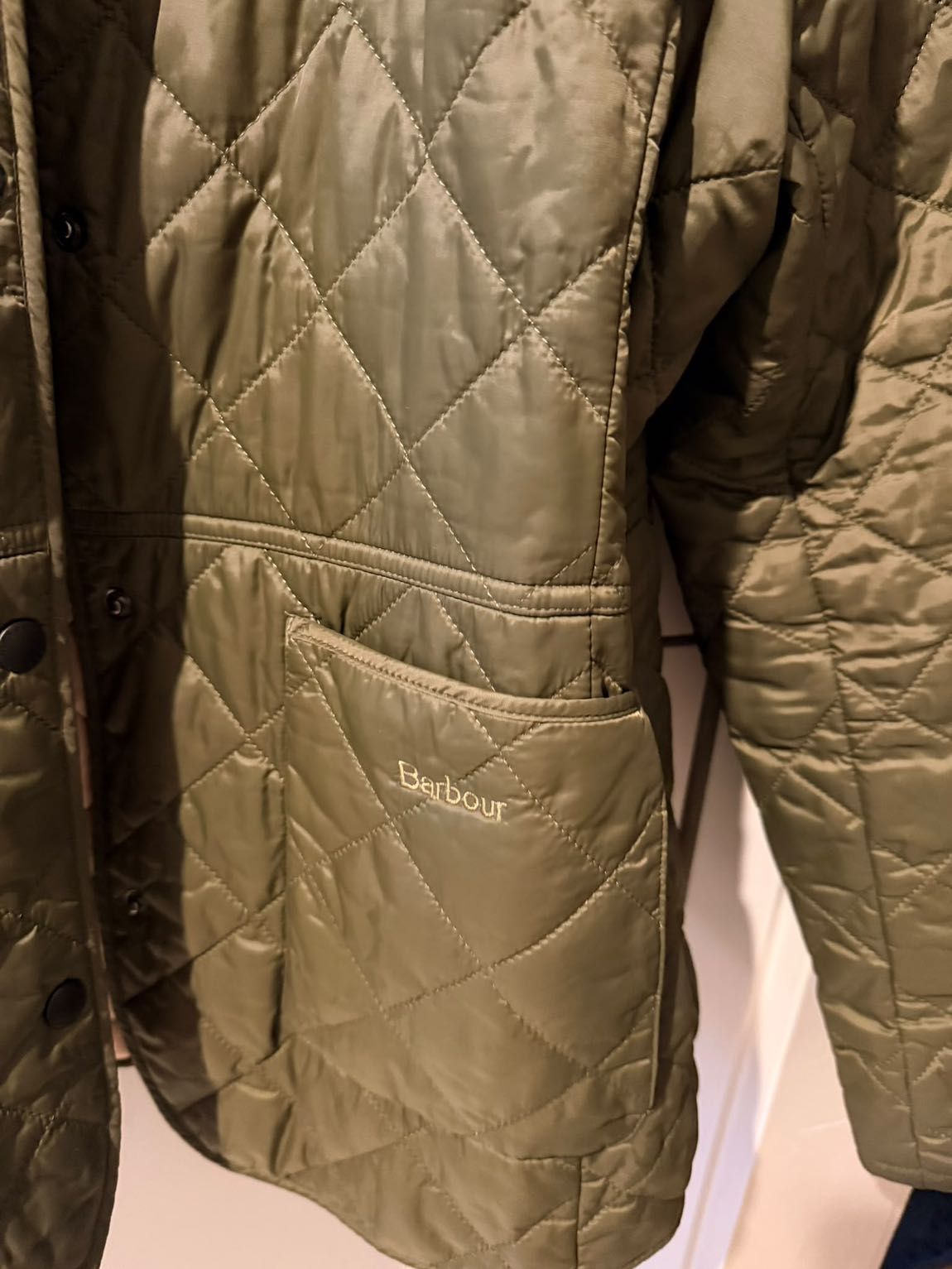 Haki Barbour Kapitone Mont — görsel 2/3