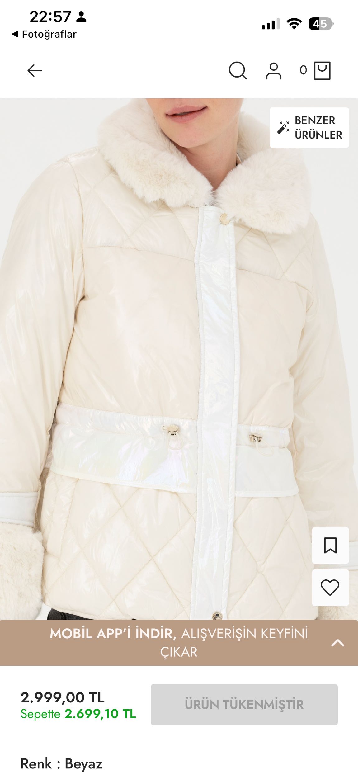 Pierre Cardin Krem Mont — görsel 4/5