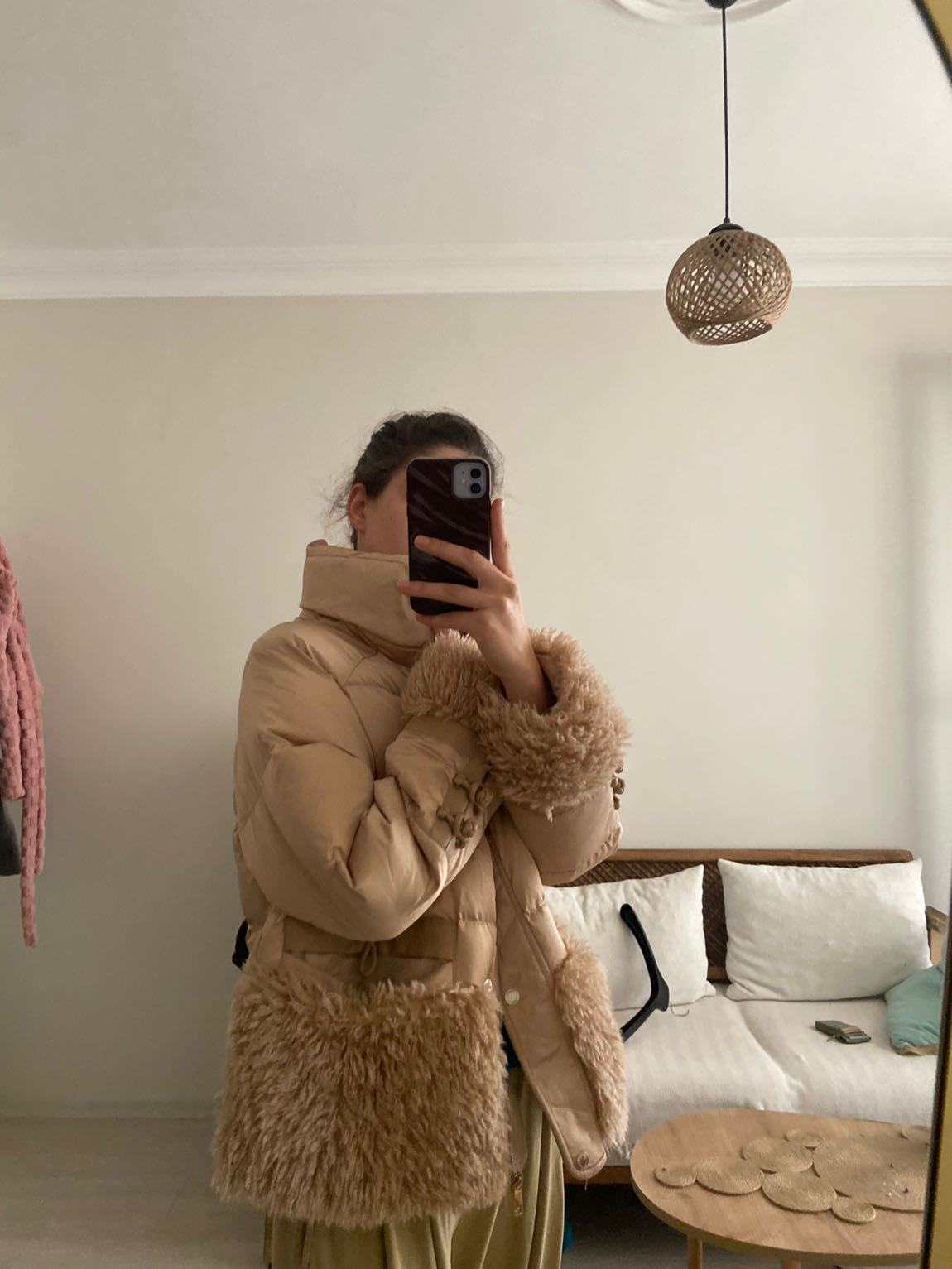Bej Peluş Mont — görsel 5/6