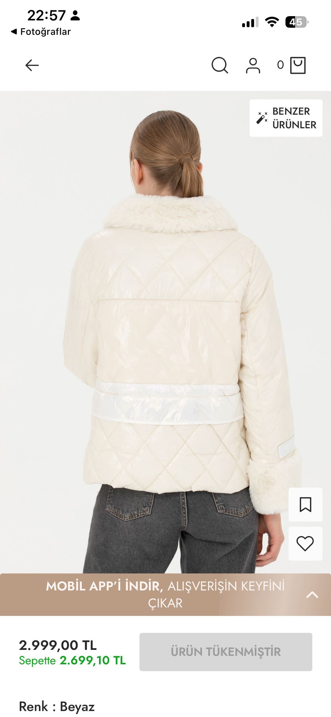 Pierre Cardin Krem Mont — görsel 3/5