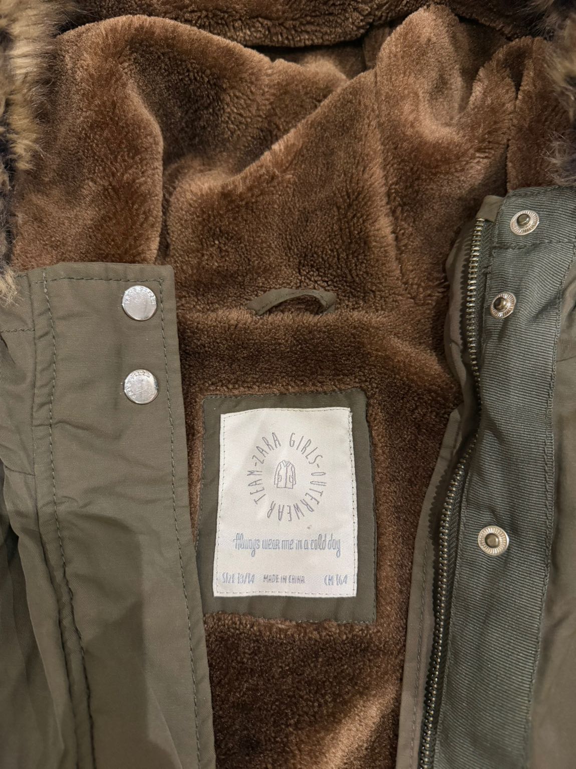 Zara Haki  Detaylı Mont — görsel 4/4
