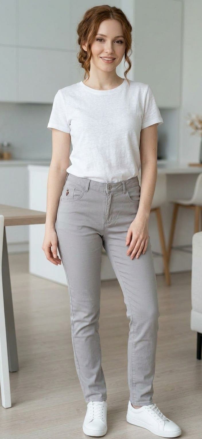 U.S. POLO ASSN. Gri Pantolon — görsel 2/3