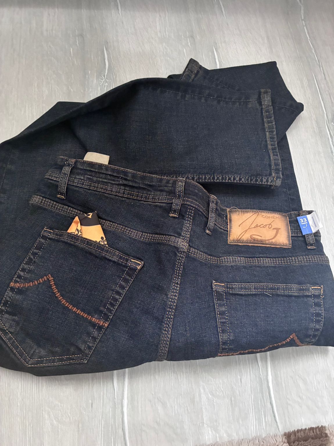 Jacob Cohen Lacivert Kot Pantolon — görsel 2/5