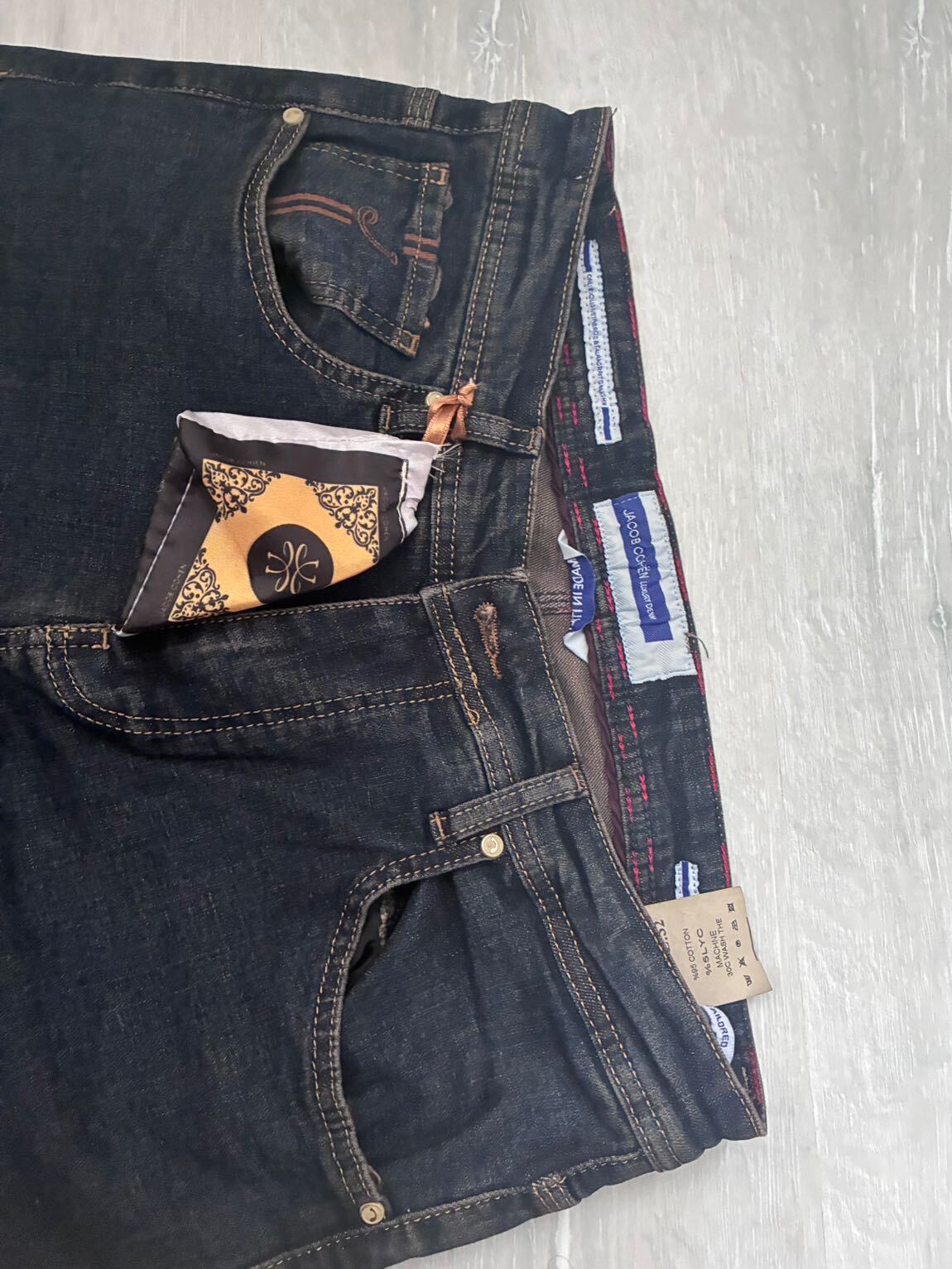 Jacob Cohen Lacivert Kot Pantolon — görsel 5/5