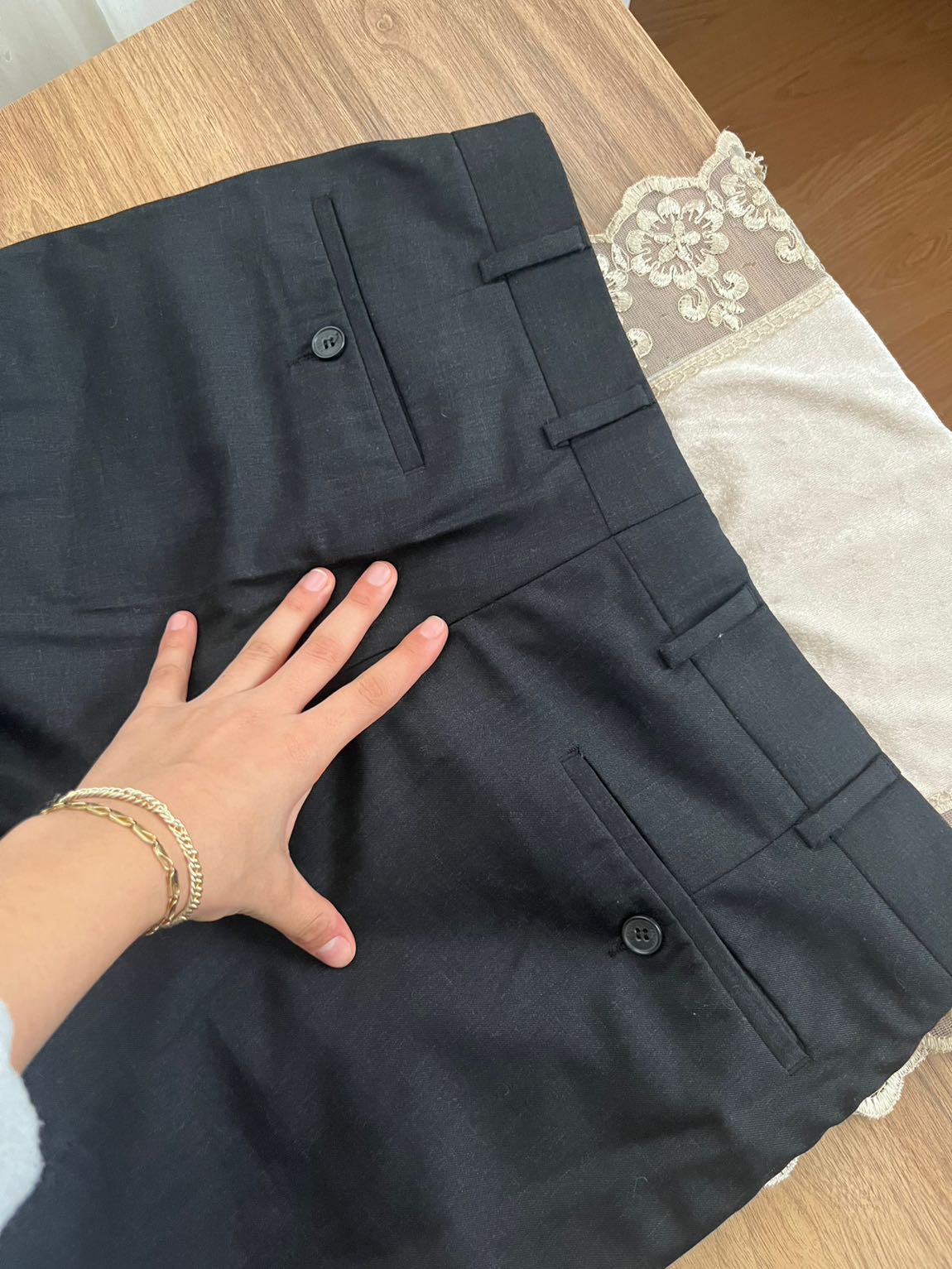 Kiğılı Siyah Klasik Erkek Kumaş Pantolon — görsel 5/5