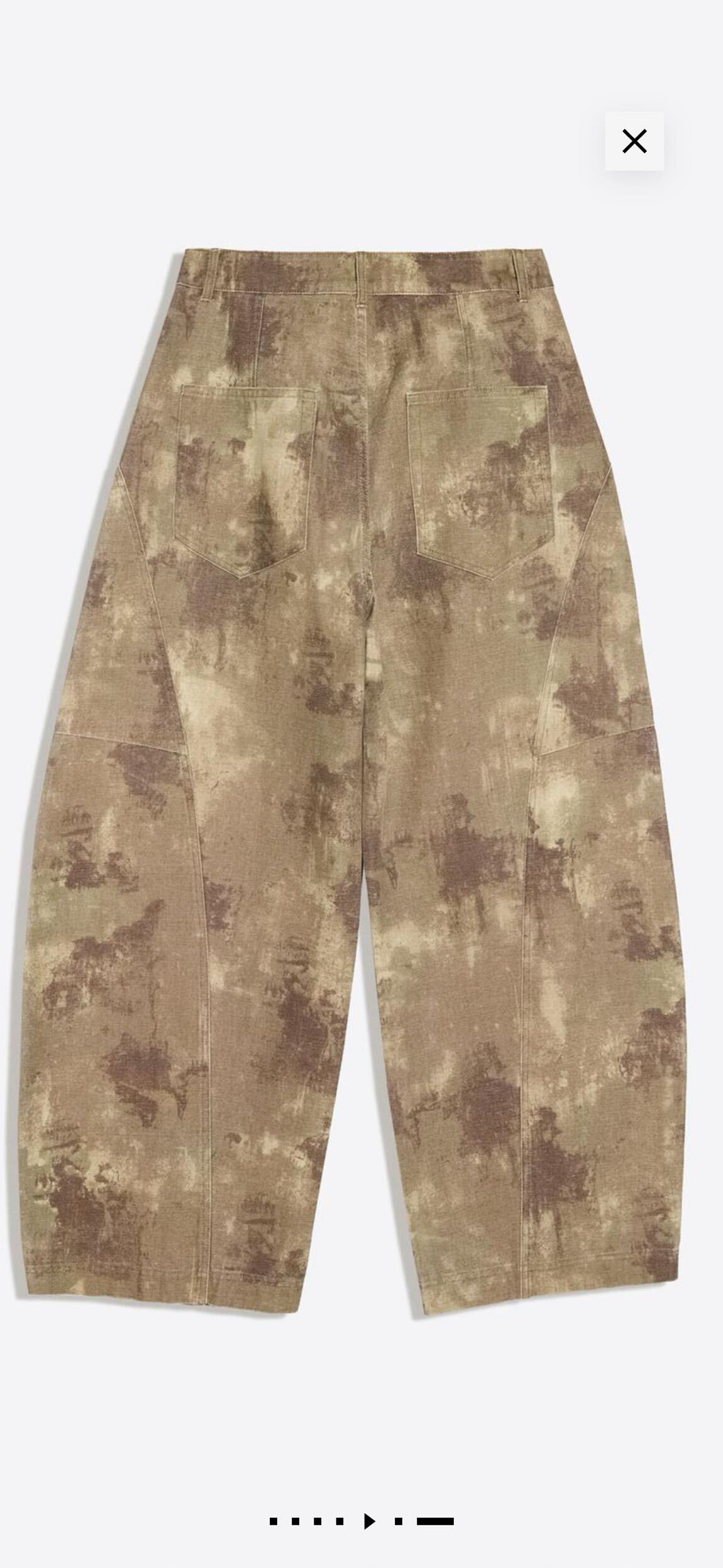 BERSHKA BASKILI BARREL FİT PANTOLON — görsel 6/12