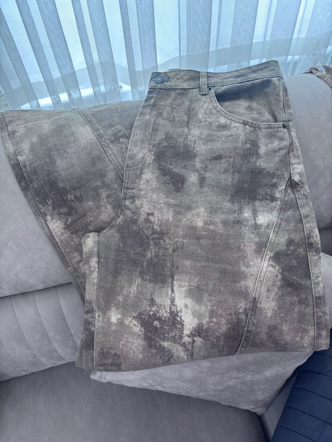 BERSHKA BASKILI BARREL FİT PANTOLON — görsel 10/12