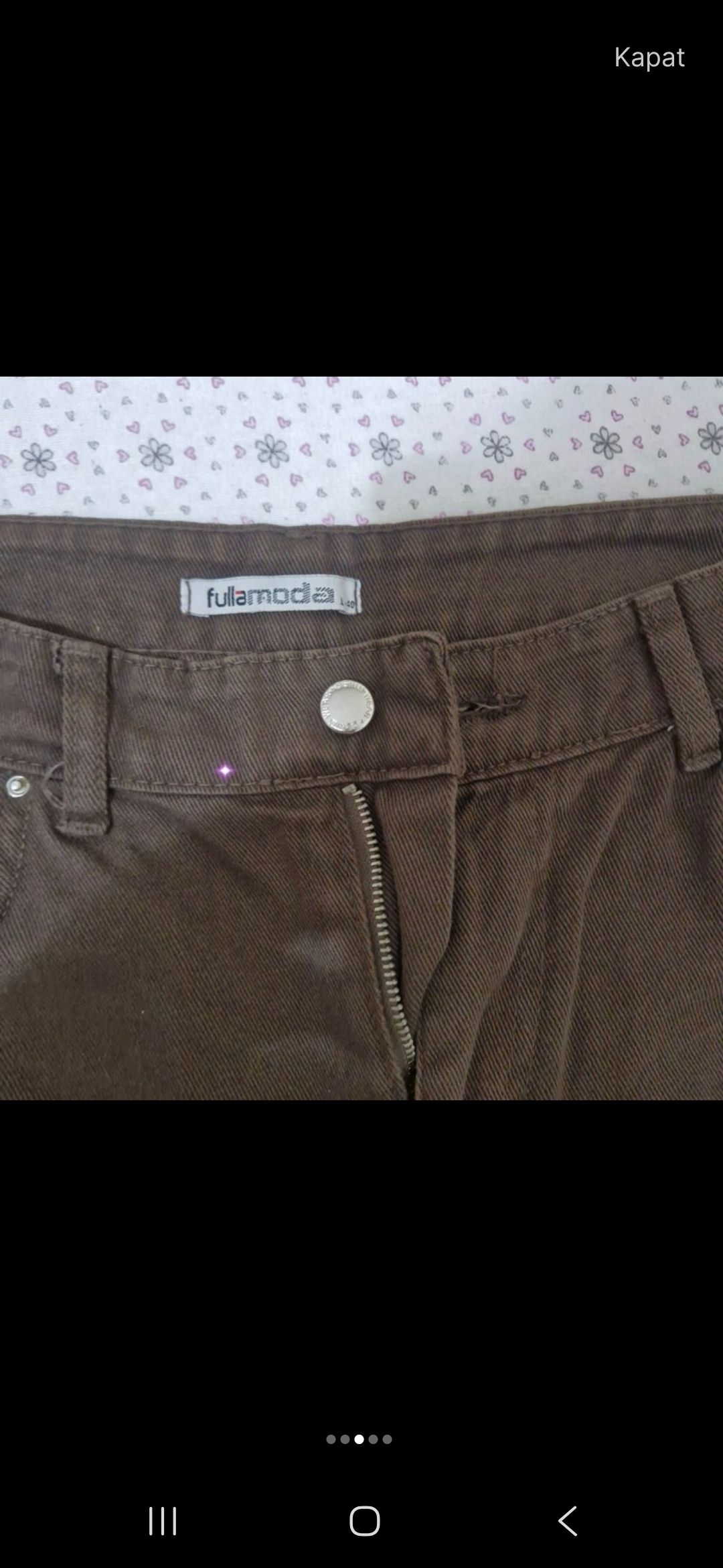 Kahverengi Pantolon Fulla L Beden — görsel 3/4