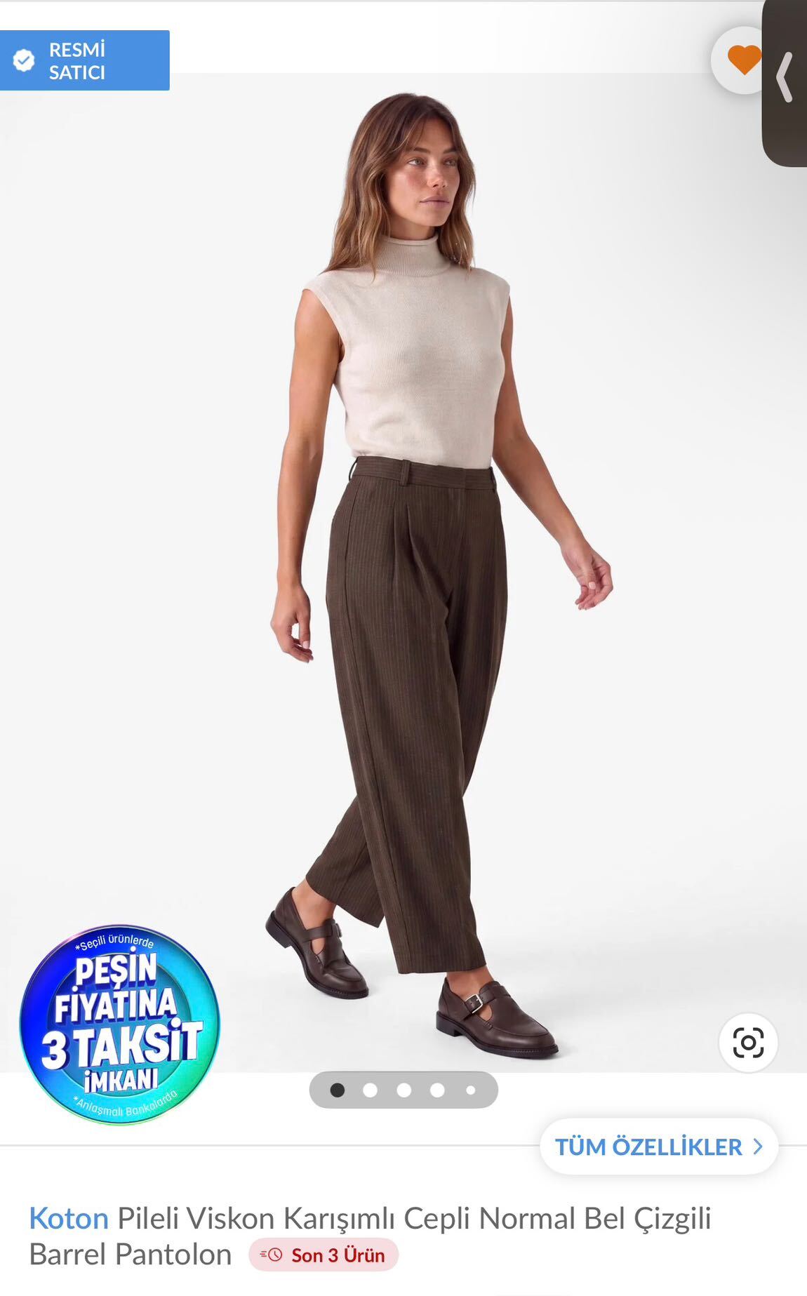 Çizgili Koton Pantolon — görsel 2/2