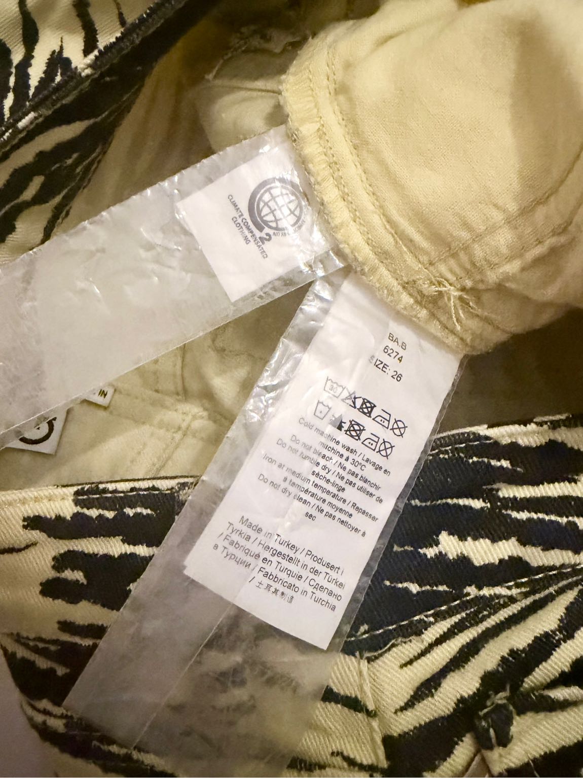 Ganni Zebra Jeans — görsel 6/7