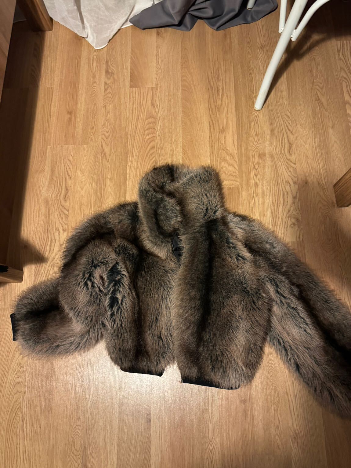 Kahverengi Peluş Mont — görsel 4/5