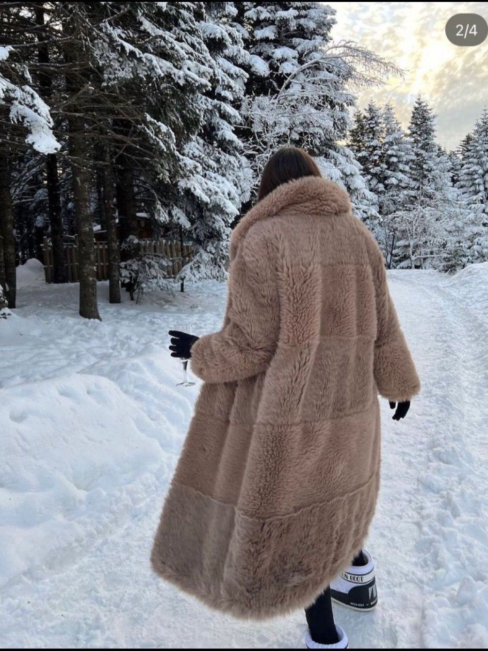 Suni k.ürk palto — görsel 3/12